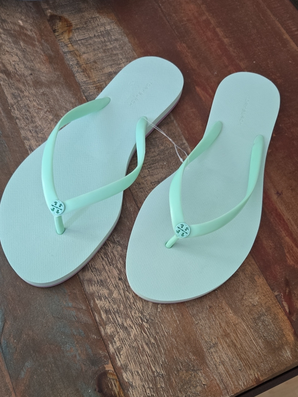 Tory Burch Mint Green Flip Flop Sandals